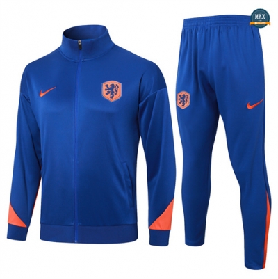 Vente Max Veste Survetement Pays-Bas 2024/25 Bleu