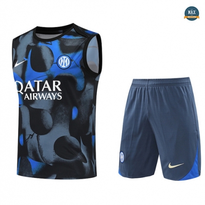 Grossiste Max Maillot Training Inter Milan Ensemble Short Débardeur 2024/25 Gris
