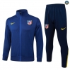 Maxmaillots Veste Survetement Atletico Madrid 2025/26 Bleu Marine/Jaune Pas Chere