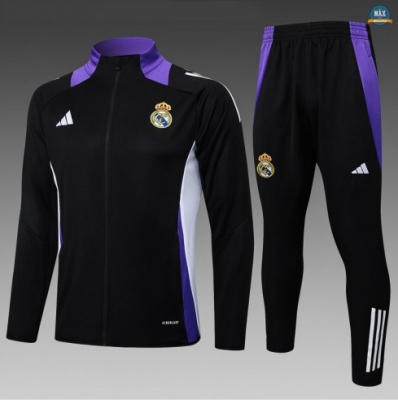 Maxmaillots Veste Survetement Enfant Real Madrid 2025/26 Noir/Violet Online