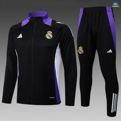 Maxmaillots Veste Survetement Enfant Real Madrid 2025/26 Noir/Violet Online