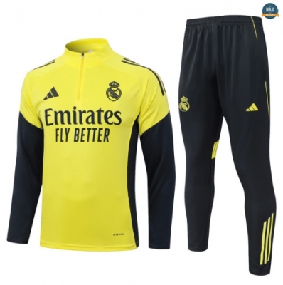 Maxmaillots Survetement Enfant Real Madrid 2025/26 Jaune/Noir discout
