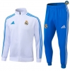 Maxmaillots Veste Survetement Real Madrid 2025/26 Blanc/Bleu discout