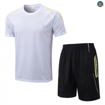 Maxmaillots Training Juventus + Short 2025/26 Blanc/Noir/Jaune Pas chèr