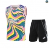 Maxmaillots Training Real Madrid Ensemble Short Débardeur 2025/26 Vert/Rose/Jaune/Noir Pas Chere