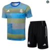 Maxmaillots Training Real Madrid + Short 2025/26 Bleu/Vert/Noir Pas chèr