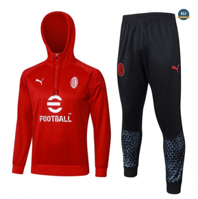 Vente Max Survetement à capuche AC Milan 2024/25 rouge pas cher fiable