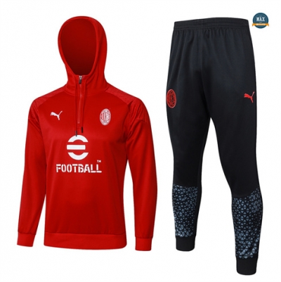 Vente Max Survetement à capuche AC Milan 2024/25 rouge pas cher fiable