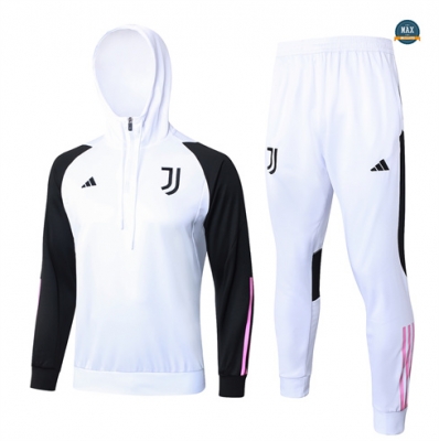 Créer Max Survetement Enfant à capuche Juventus 2024/25 Blanc pas cher fiable
