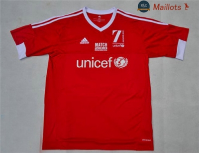 Maillot Retro 2015 Beckham charity event Rouge