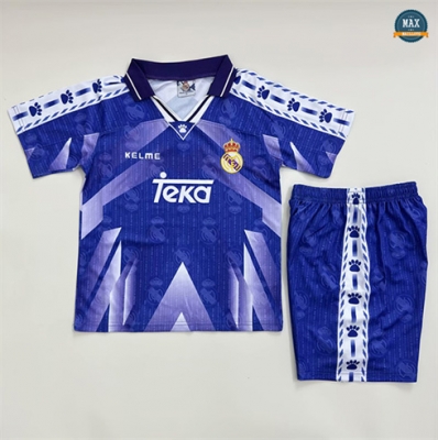 Max Maillots Rétro 1996-97 Real Madrid Enfant Exterieur