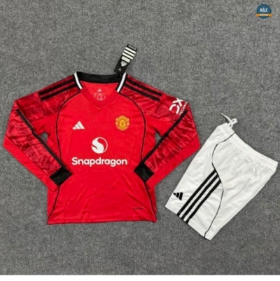 Max Maillots Manchester United Enfant Domicile Manche Longue 2025/26