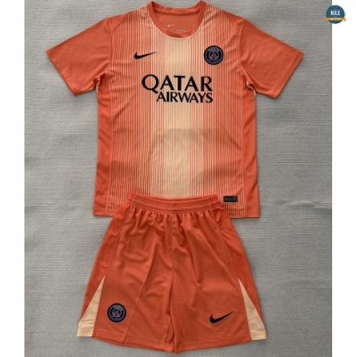 Max Maillot PSG Enfant Gardien De But Orange 2025/26