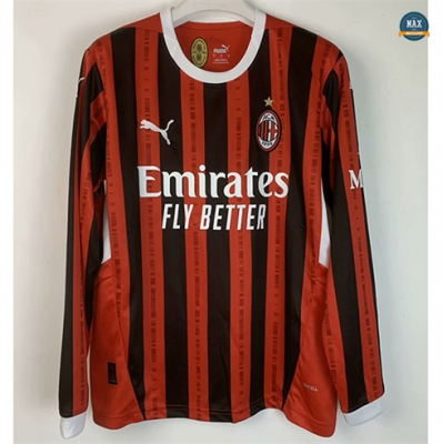 Nouveau Max Maillots AC Milan Domicile Manche Longue 2024/25
