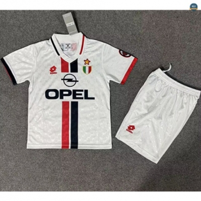 Max Maillots Rétro AC Milan Enfant Exterieur 1996-97