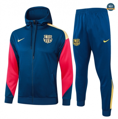 Achetés Max Veste Survetement Barcelone à Capuche 2024/25 Bleu