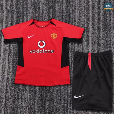 Max Maillot Retro 2002-04 Manchester United Enfant Domicile