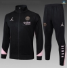 Maxmaillots Veste Survetement Enfant PSG 2025/26 Noir/Rose Pas chèr