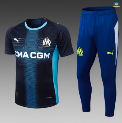 Maxmaillots Training Marseille 2025/26 Bleu Marine Pas chèr
