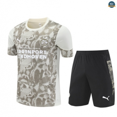 Maxmaillots Training PSV Eindhoven Enfant + Short 2025/26 Jaune/Noir Pas chèr
