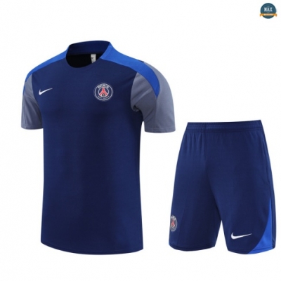 Maxmaillots Training PSG Enfant + Short 2025/26 Bleu Marine Pas chèr