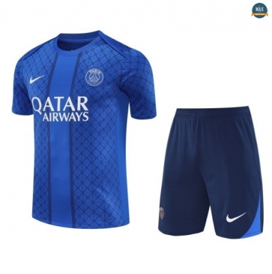 Maxmaillots Training PSG + Short 2025/26 Bleu/Noir Pas Cher