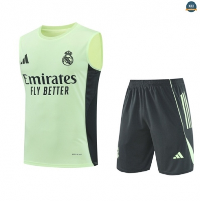 Maxmaillots Training Real Madrid Ensemble Short Débardeur 2025/26 Vert/Bleu Marine Online