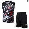 Maxmaillots Training Sao Paulo Ensemble Short Débardeur 2025/26 Noir personnalisé