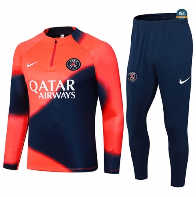 Soldes Max Survetement Paris Saint Germain 2024/25 orange pas cher fiable