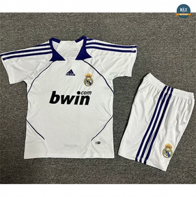 Max Maillots Retro 2007-08 Real Madrid Enfant Domicile