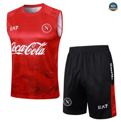 Prix Max Maillots Training Naples Ensemble Short Débardeur Homme 2024/25 rouge