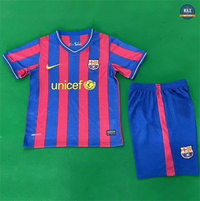 Max Maillots Rétro 2009-10 Barcelone Enfant Domicile