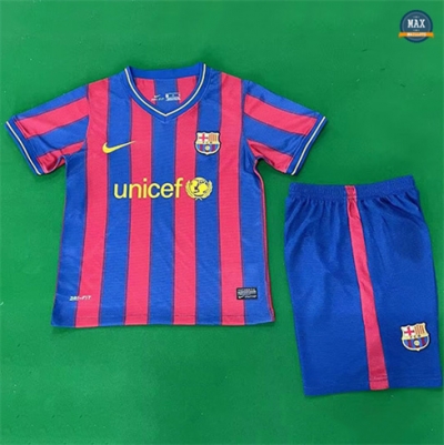 Max Maillots Rétro 2009-10 Barcelone Enfant Domicile