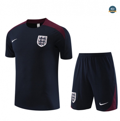 Soldes Max Maillots Angleterre Enfant + Short 2023/24 Training Bleu marine