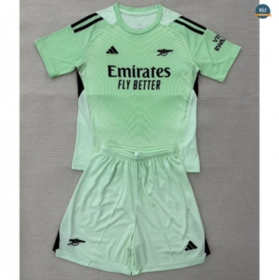 Max Maillot Arsenal Enfant Gardien De But Fluorescent Vert 2025/26