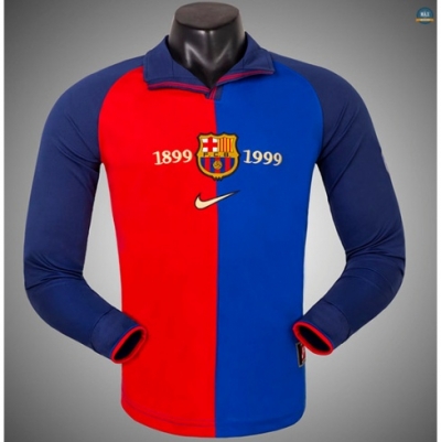 Max Maillots Rétro Barcelone Domicile Manche Longue 1998-00