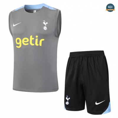 Vendre Max Maillot Training Tottenham Hotspur Ensemble Short Débardeur 2024/25 gris foncé