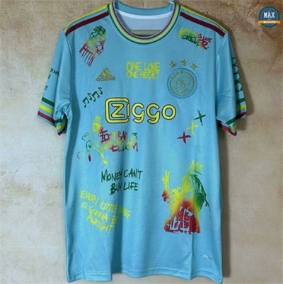 Max Maillot Ajax light Bleu graffiti board 2025/26