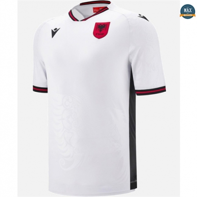 Max Maillot Albanie Exterieur Blanc 2025/26