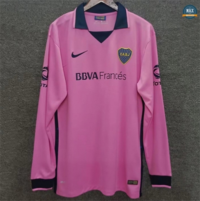 Max Maillots Retro 2013-14 Boca Juniors Rose Manche Longue