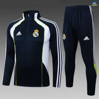 Maxmaillots Survetement Enfant Real Madrid 2025/26 Vert/Blanc/Vert Pas Chere