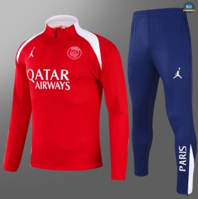 Maxmaillots Survetement PSG 2025/26 Rouge/Bleu/Blanc Pas Cher