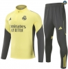 Maxmaillots Survetement Real Madrid 2025/26 Jaune/Bleu Marine Pas Chere