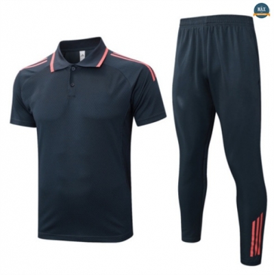 Maxmaillots Training Polo Bayern Munich 2025/26 Gris foncé/Orange Pas chèr