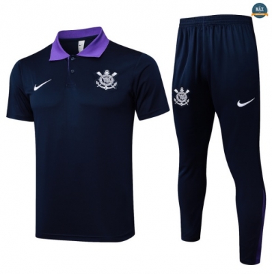 Maxmaillots Training Polo Corinthiens 2025/26 Bleu Marine/Violet discout