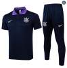Maxmaillots Training Polo Corinthiens 2025/26 Bleu Marine/Violet discout