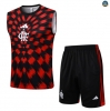 Maxmaillots Training Flamengo Ensemble Short Débardeur 2025/26 Rouge/Noir Pas Cher