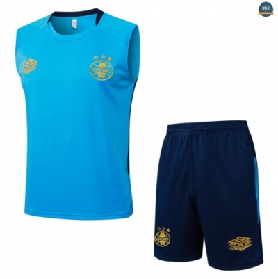 Maxmaillots Training Gremio Ensemble Short Débardeur 2025/26 Bleu personnalisé
