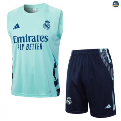 Maxmaillots Training Real Madrid Ensemble Short Débardeur 2025/26 Vert/Bleu Online