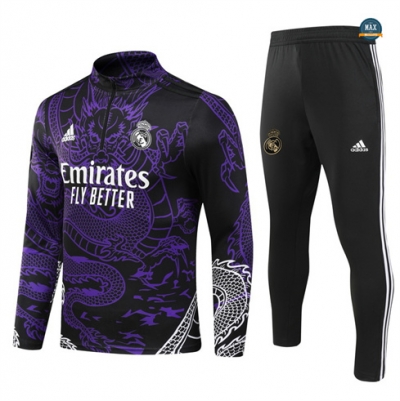 Marque Max Survetement édition spéciale Real Madrid 2024/25 Violet pas cher fiable
